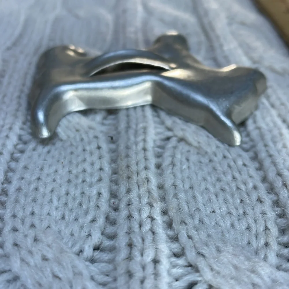 Vintage aluminum Scottie dog cookie cutter. 2.5” inches